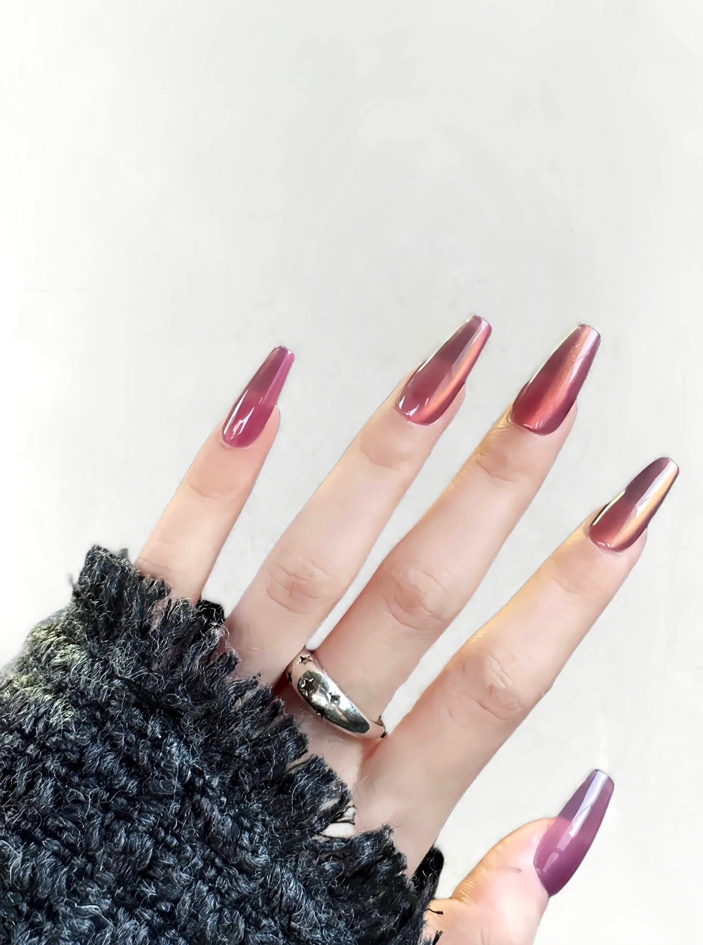 Wine Press-on nails