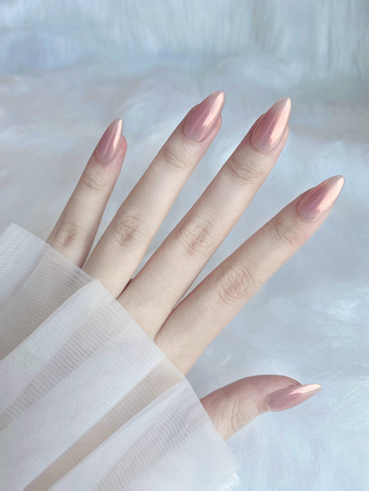 Blush Aurora Press-on Nails