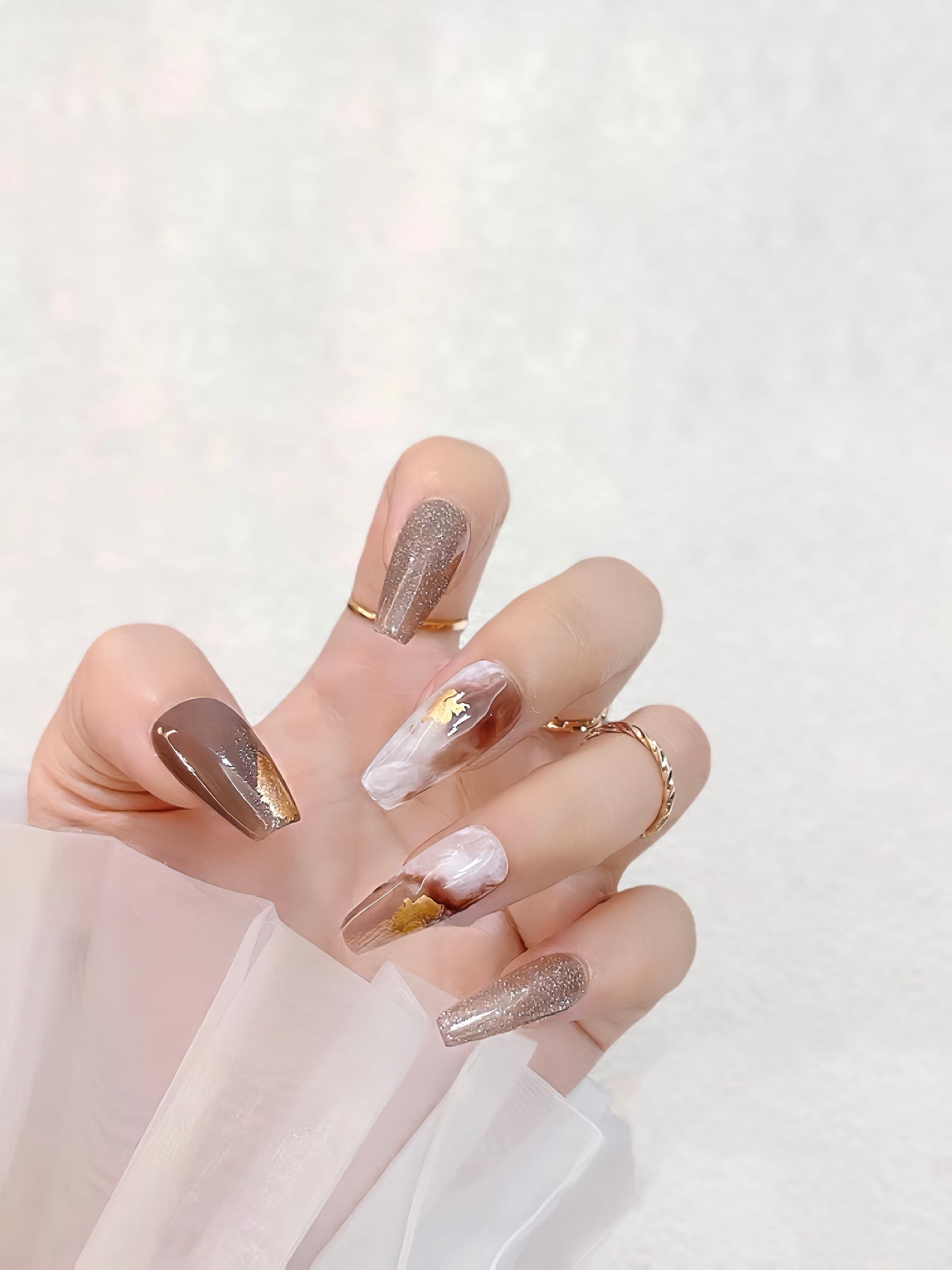 Mocha Mocha Press on nail