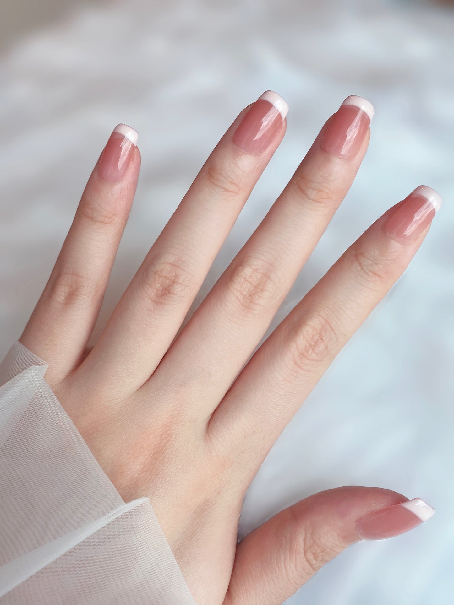 French Tips Short Squoval