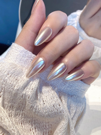 Golden Aurora Press-on Nails